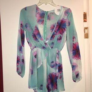 NEVER WORN tiger mist romper